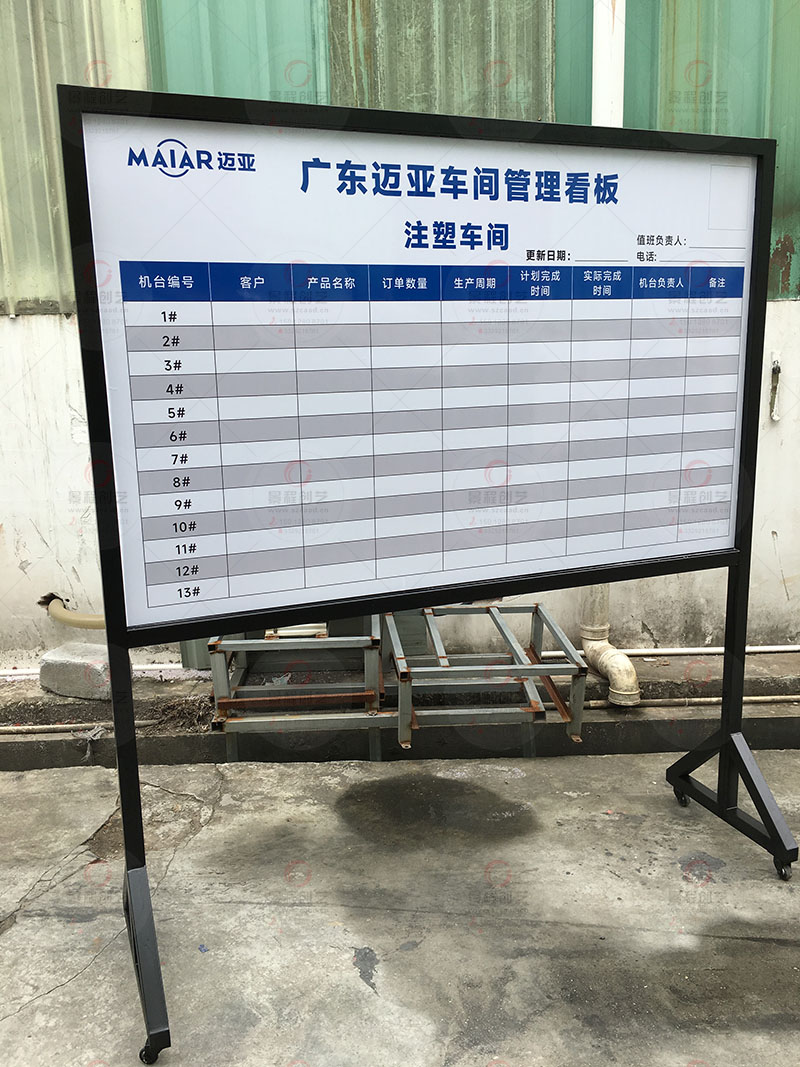 工廠生產(chǎn)車間管理看板制作